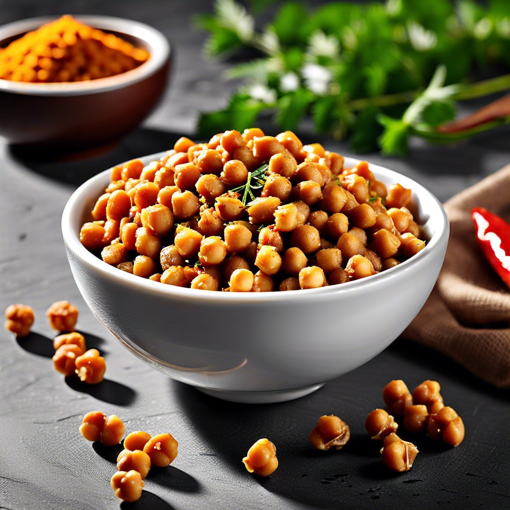 spiced chickpea crunchers