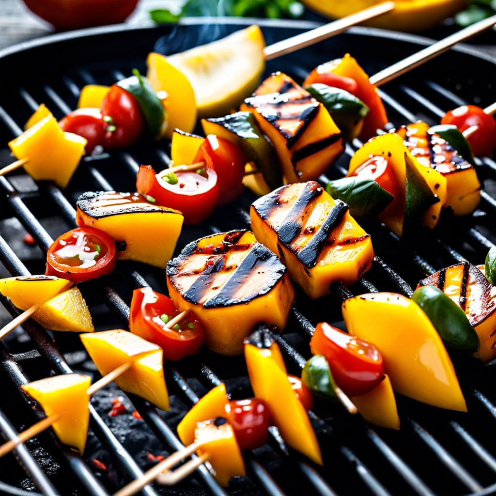 spicy mango skewers