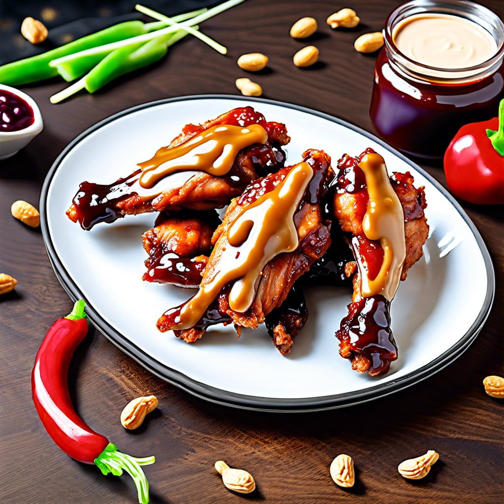 spicy peanut butter and jelly wings
