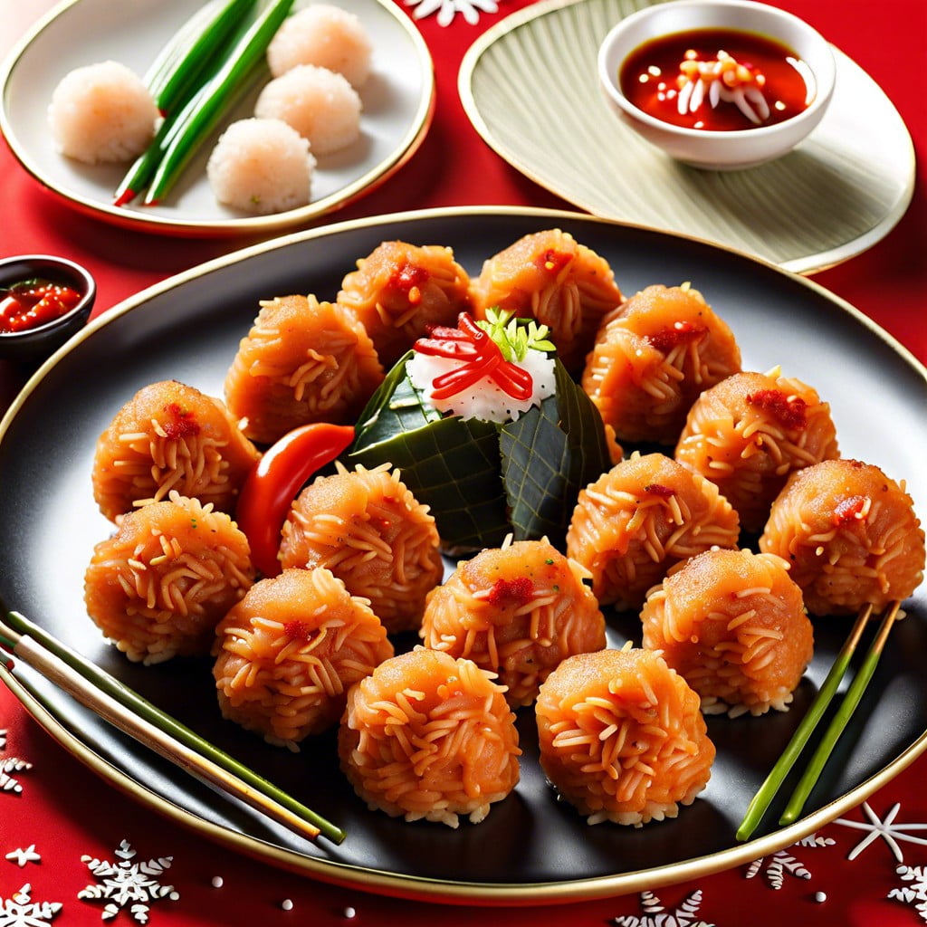 spicy tuna rice balls