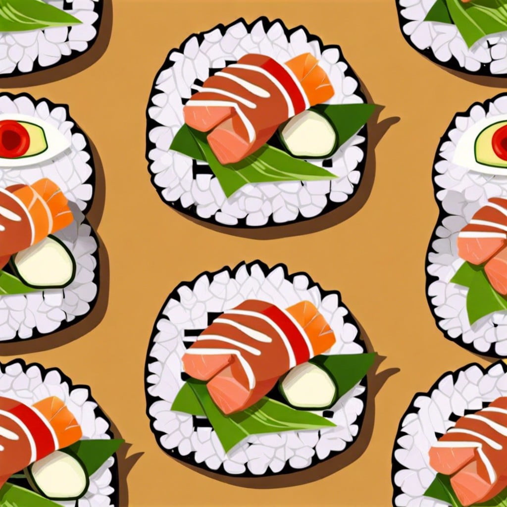 spicy tuna sushi rolls