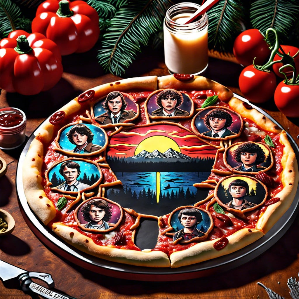 stranger things pizza with strange toppings