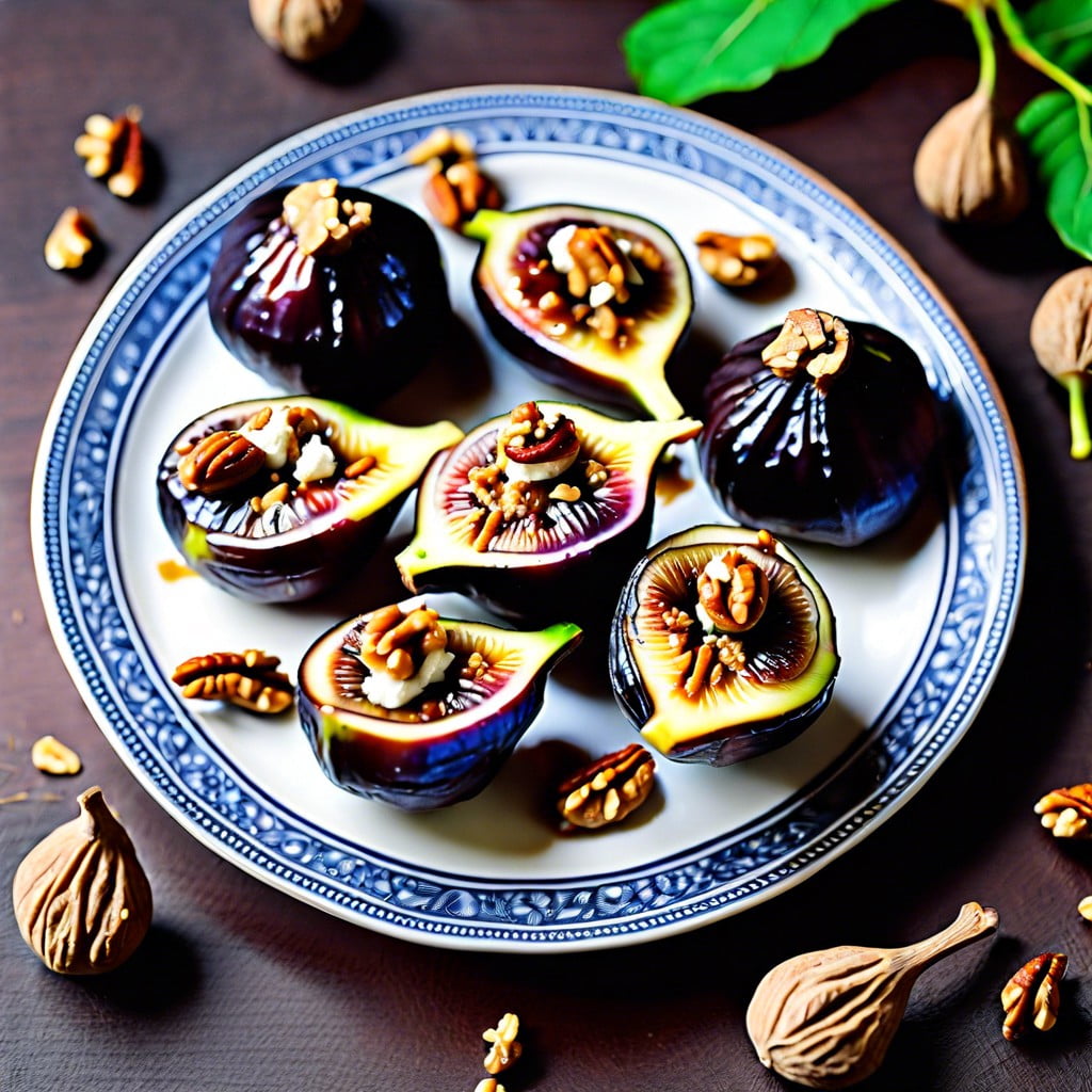 stuffed figs with goat cheese and walnuts