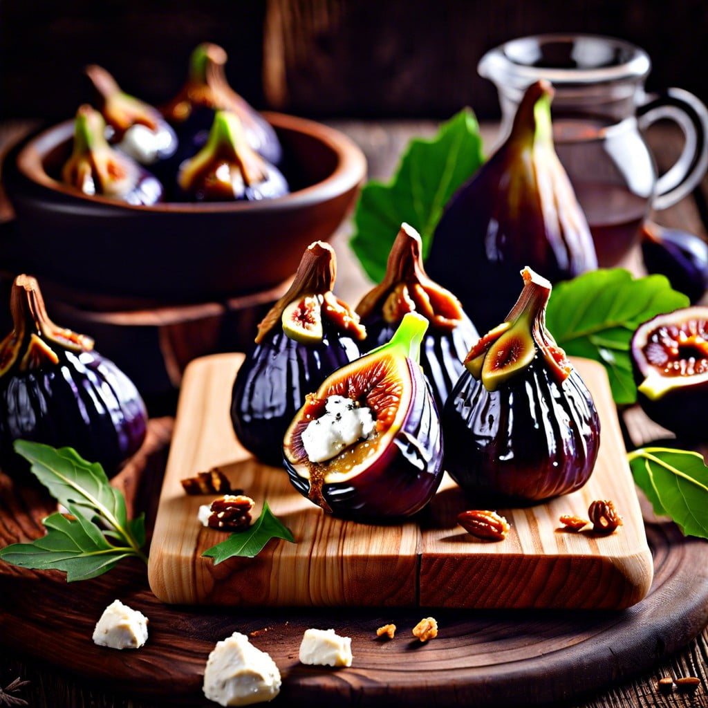 stuffed figs with goat cheese