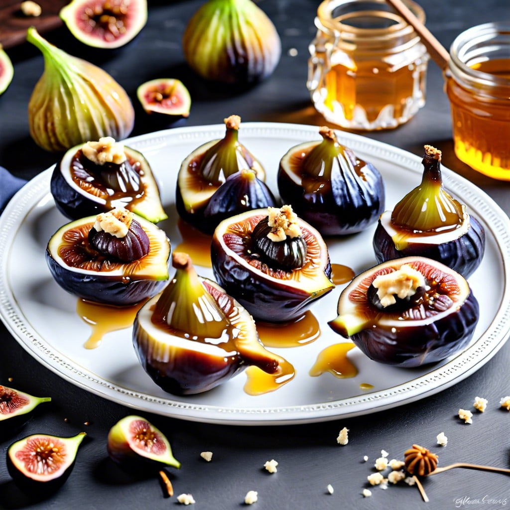 stuffed figs with honey and cream cheese