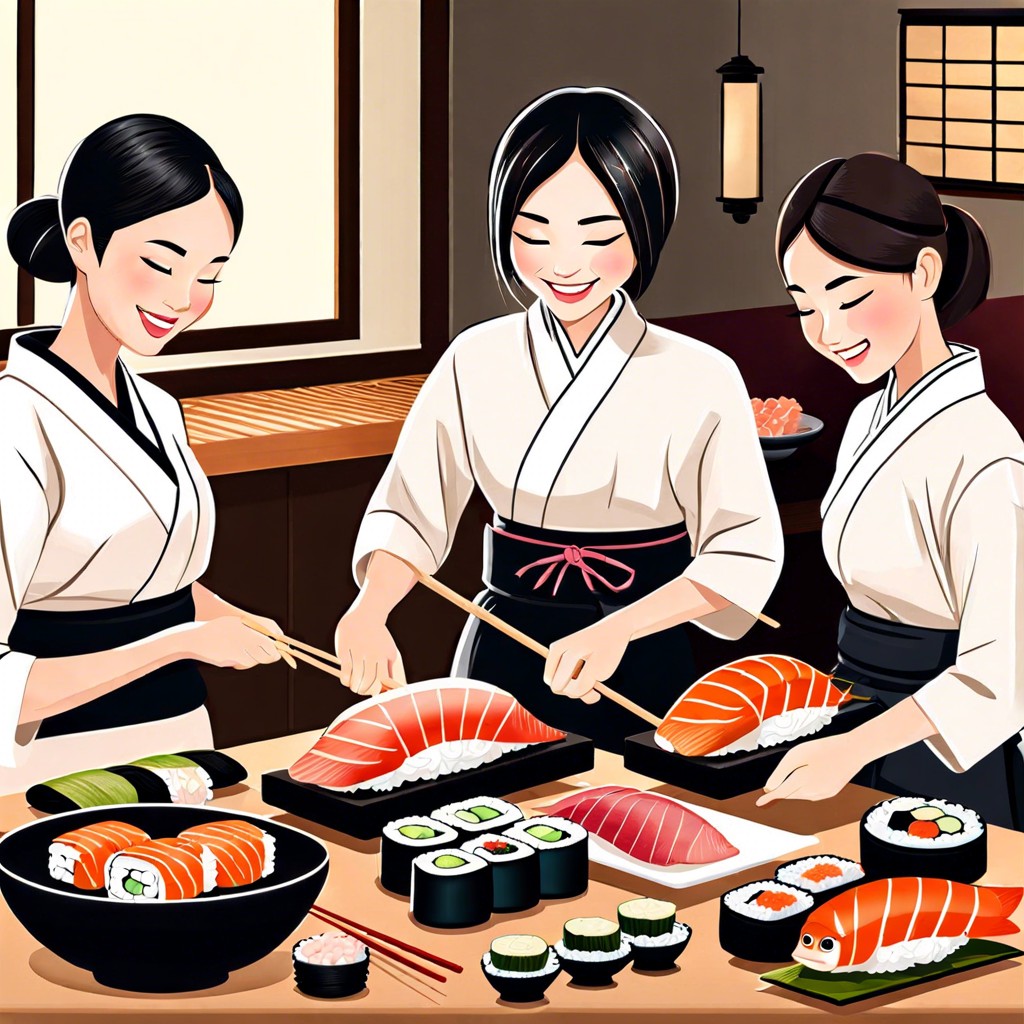 sushi making party
