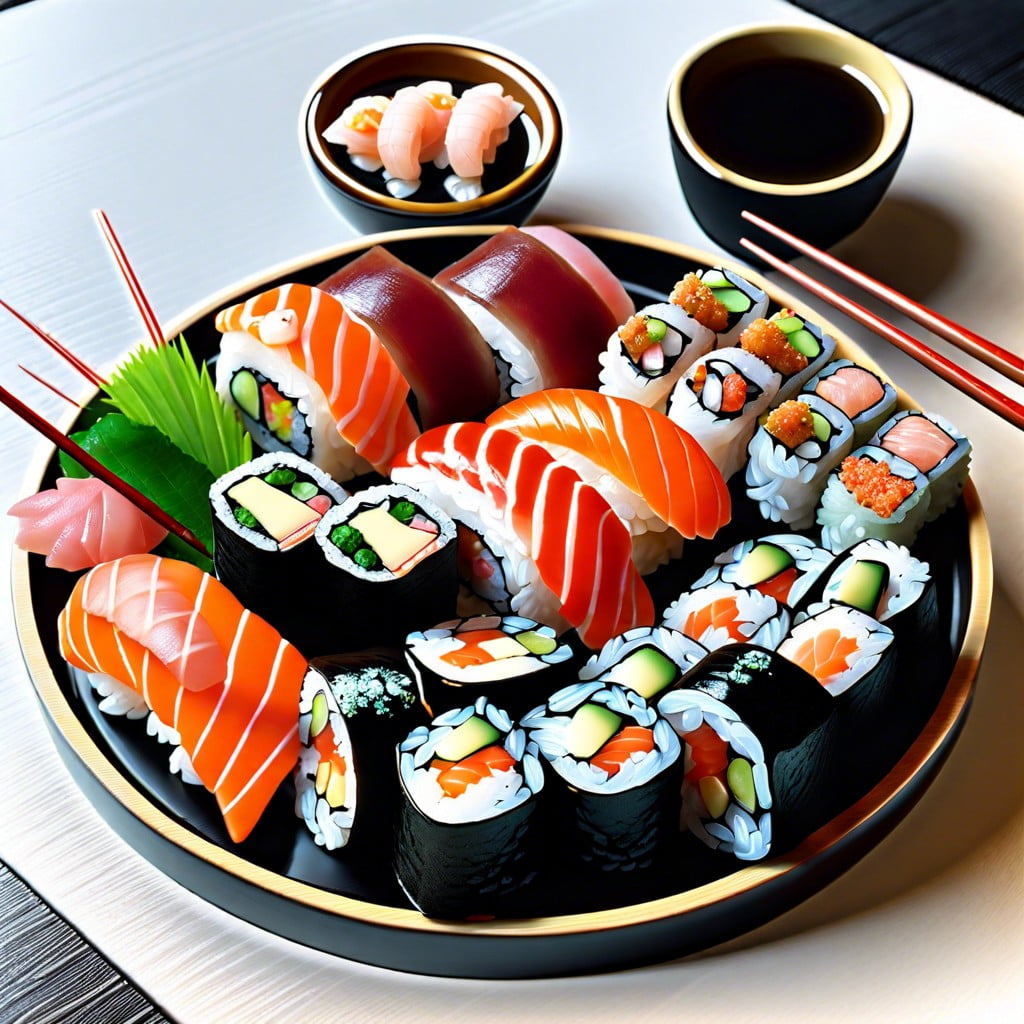 sushi sampler platter