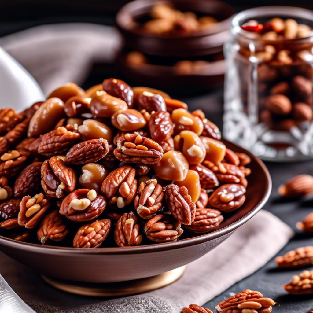 sweet and spicy candied nuts