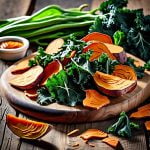 sweet potato and kale chips