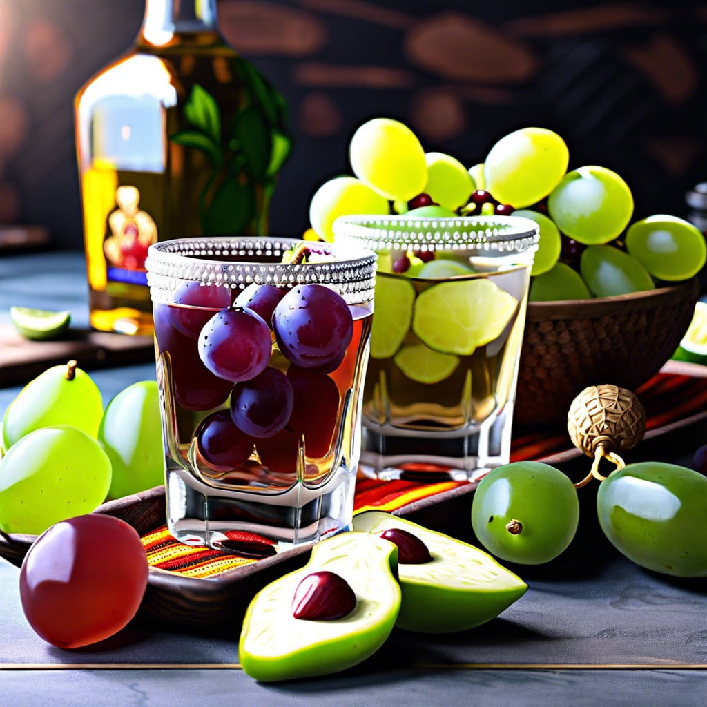 tequila infused grapes