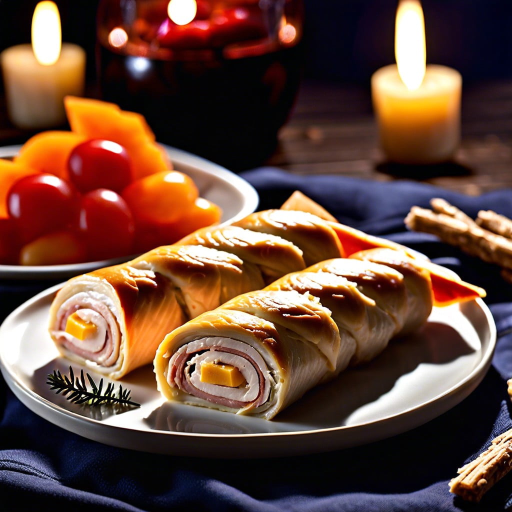 turkey and cheese roll ups