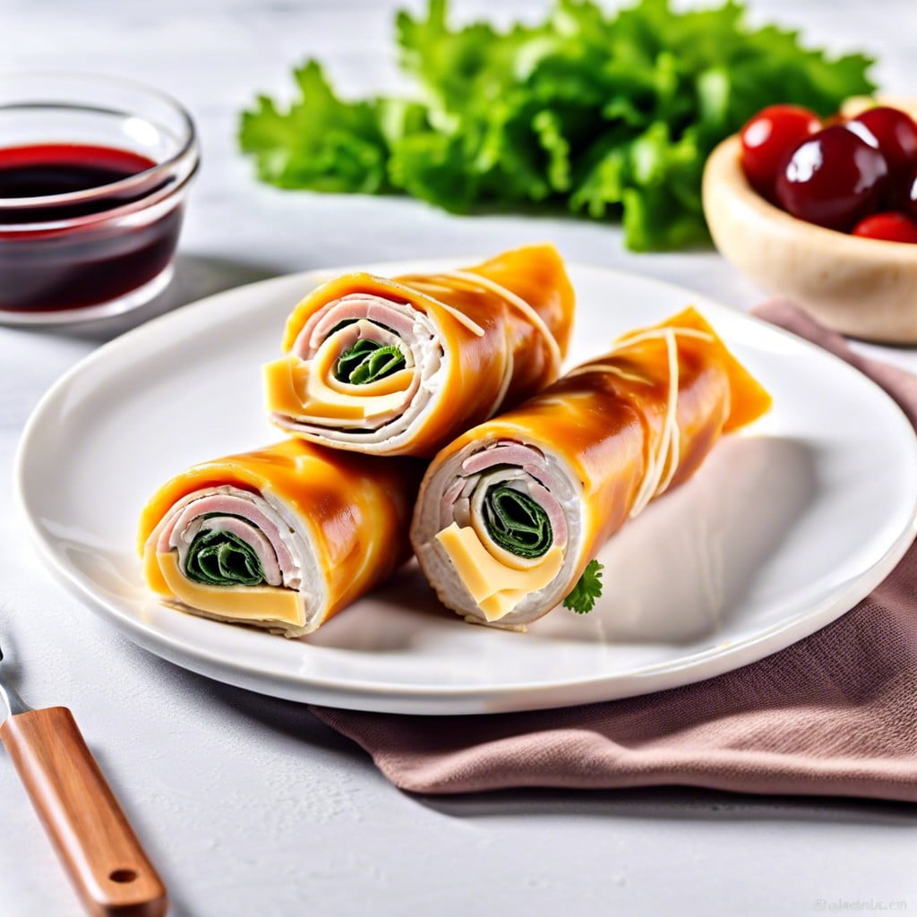 turkey and cheese roll ups