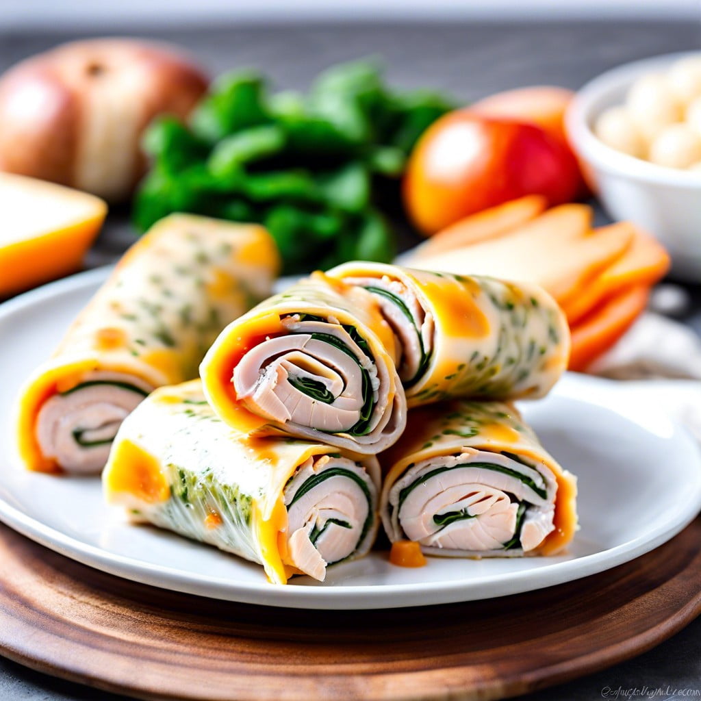 turkey and cheese roll ups