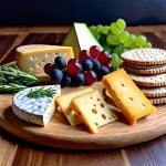 vegan cheese and gluten free cracker platter