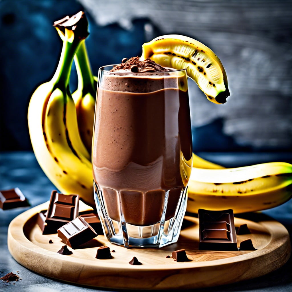 vegan chocolate banana smoothie