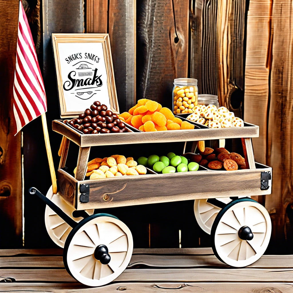 vintage wagon display