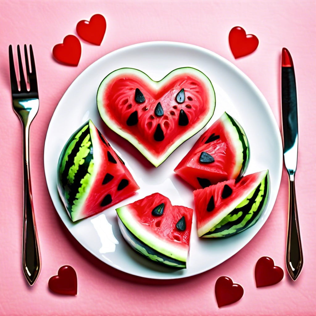 watermelon heart bites