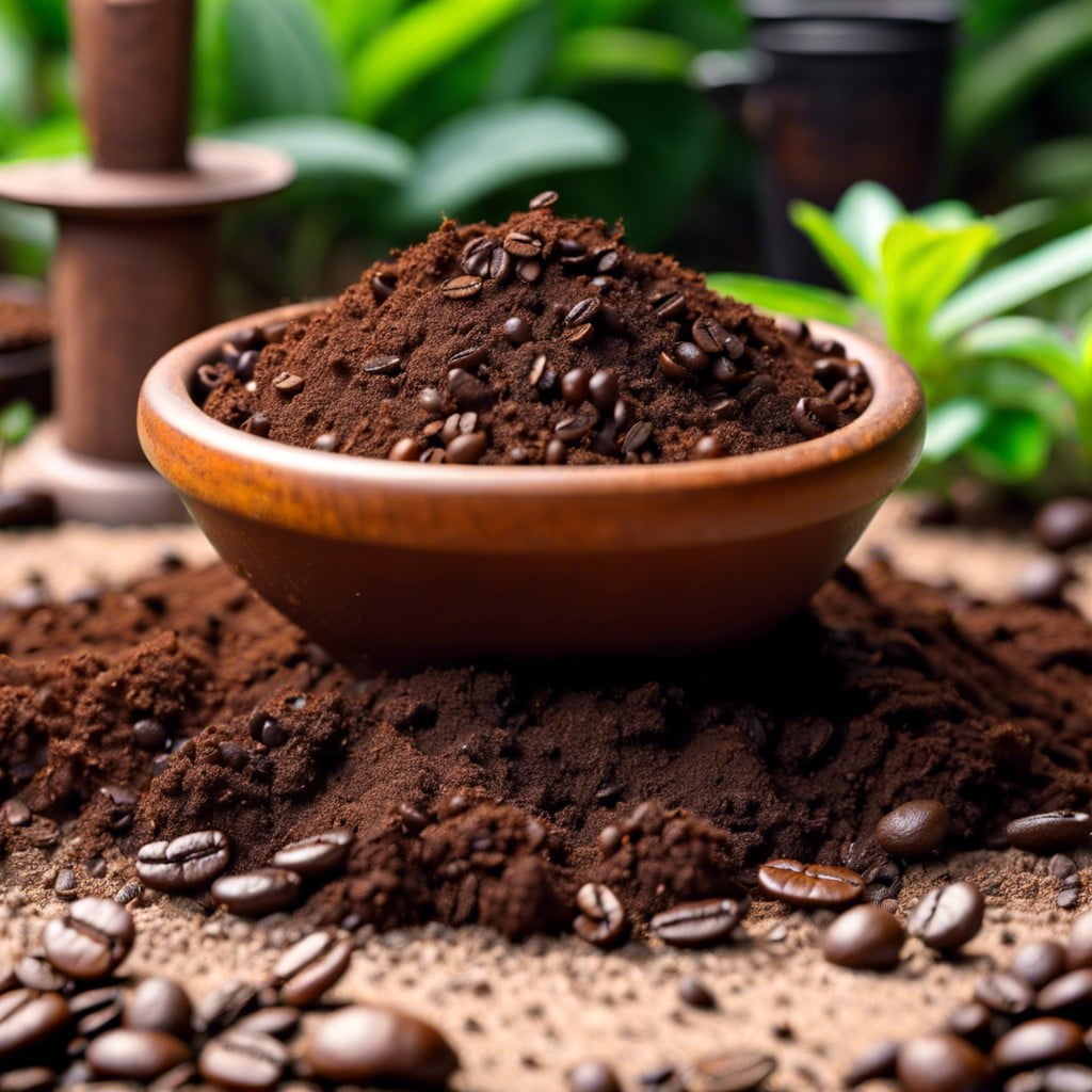 whats exactly are coffee grounds and what do they contain