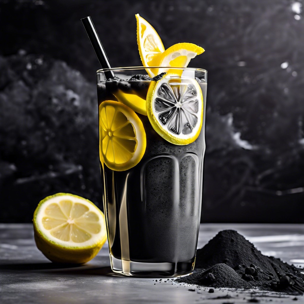 activated charcoal lemonade