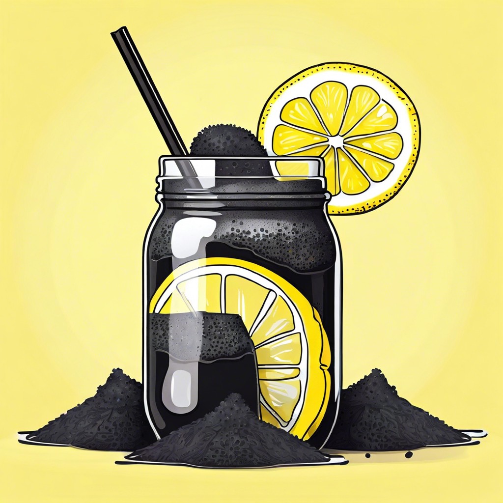 activated charcoal lemonade