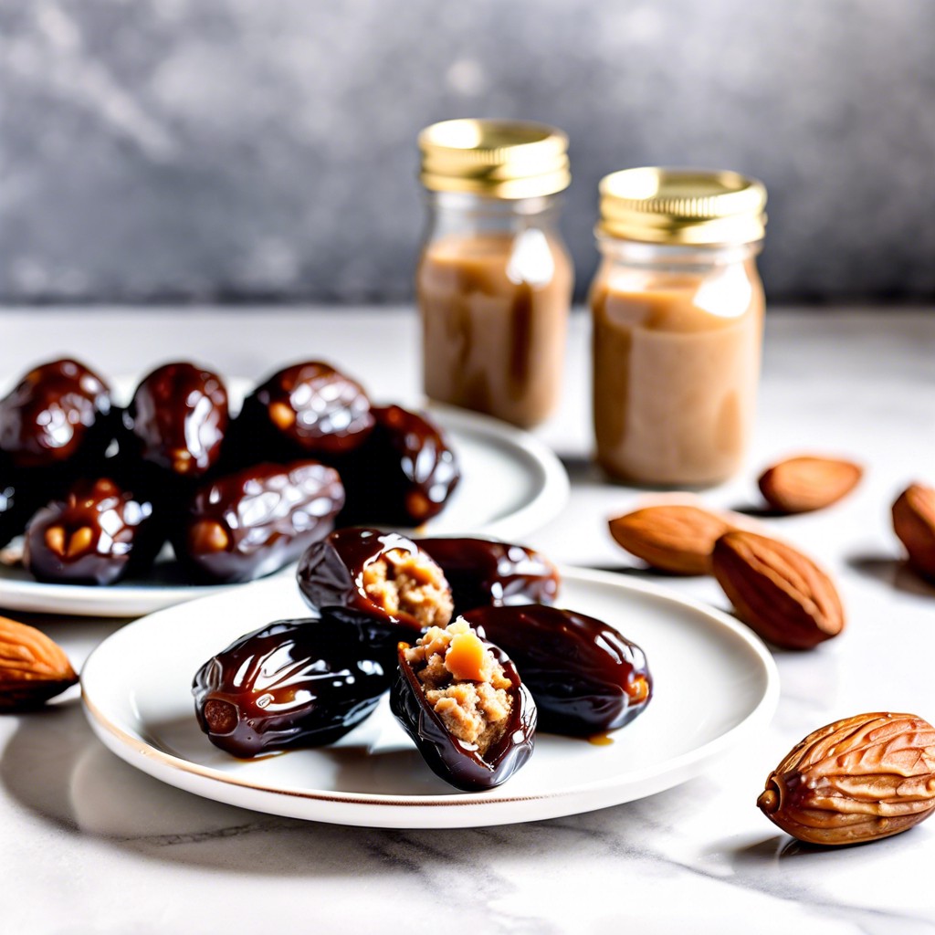 almond butter stuffed dates