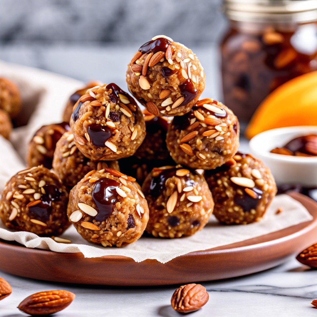 almond date energy balls