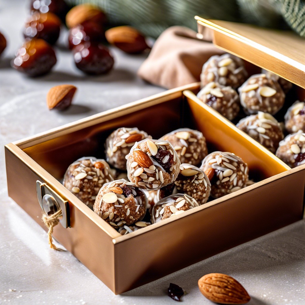 almond date energy balls