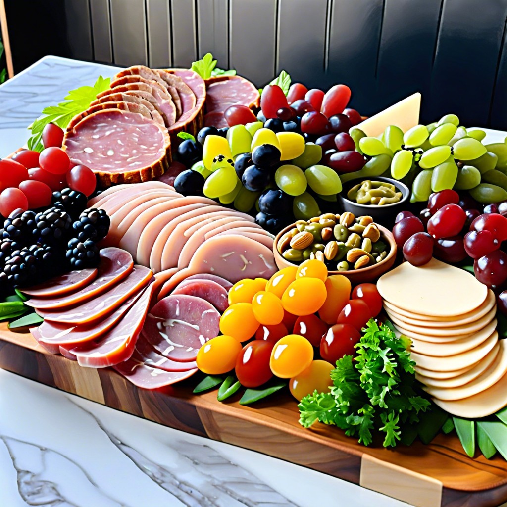 antipasto salad display