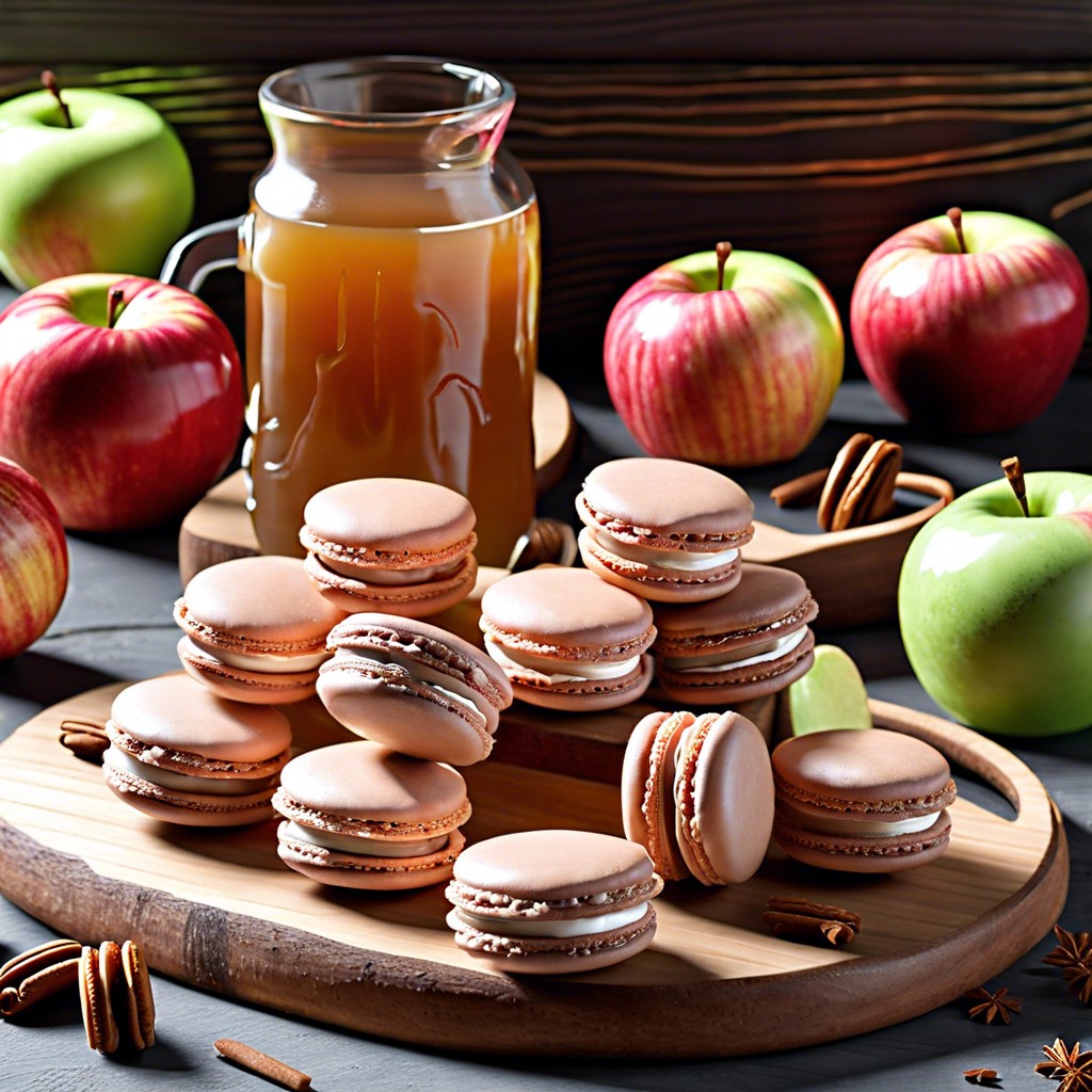 apple cider macarons