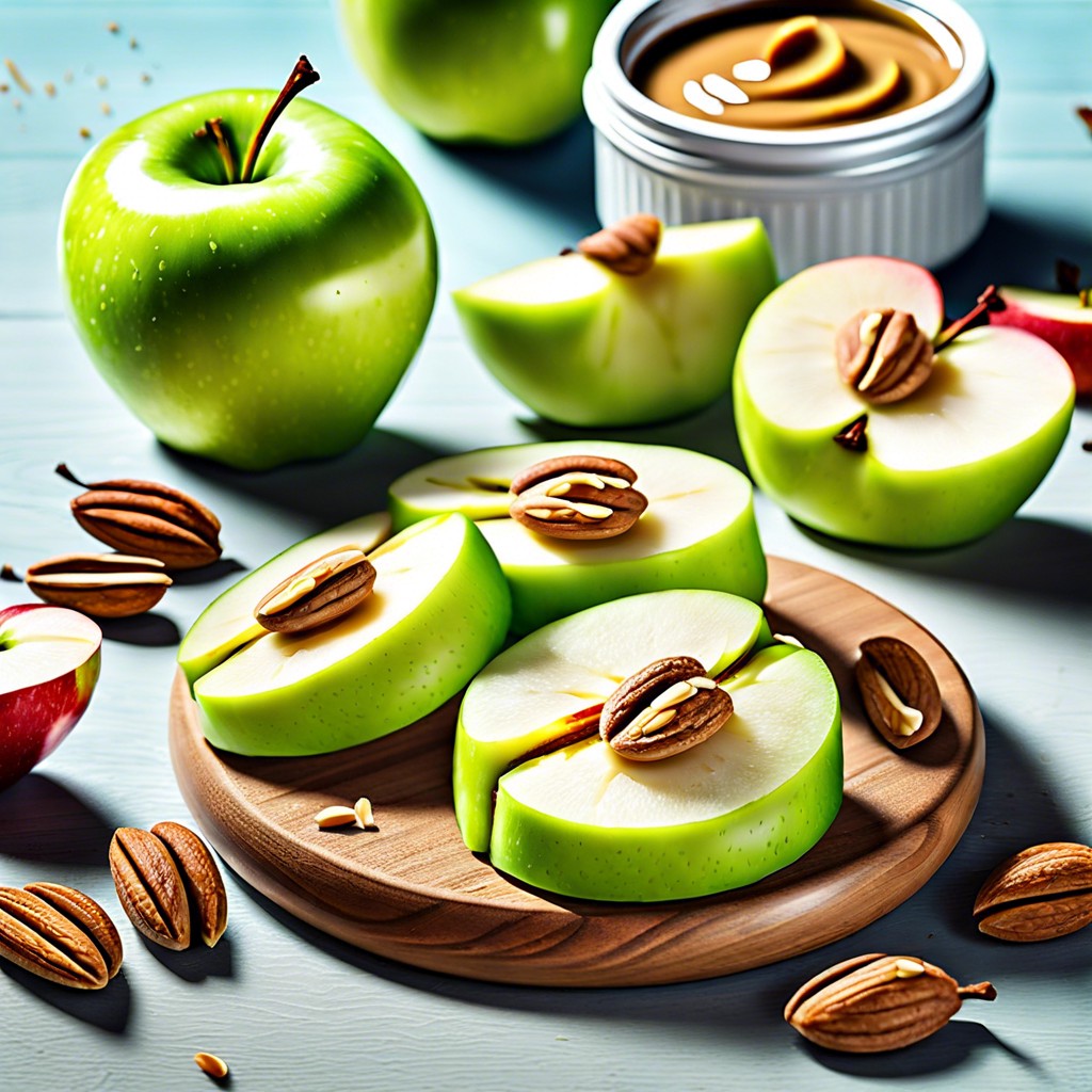 apple slices with nut butter