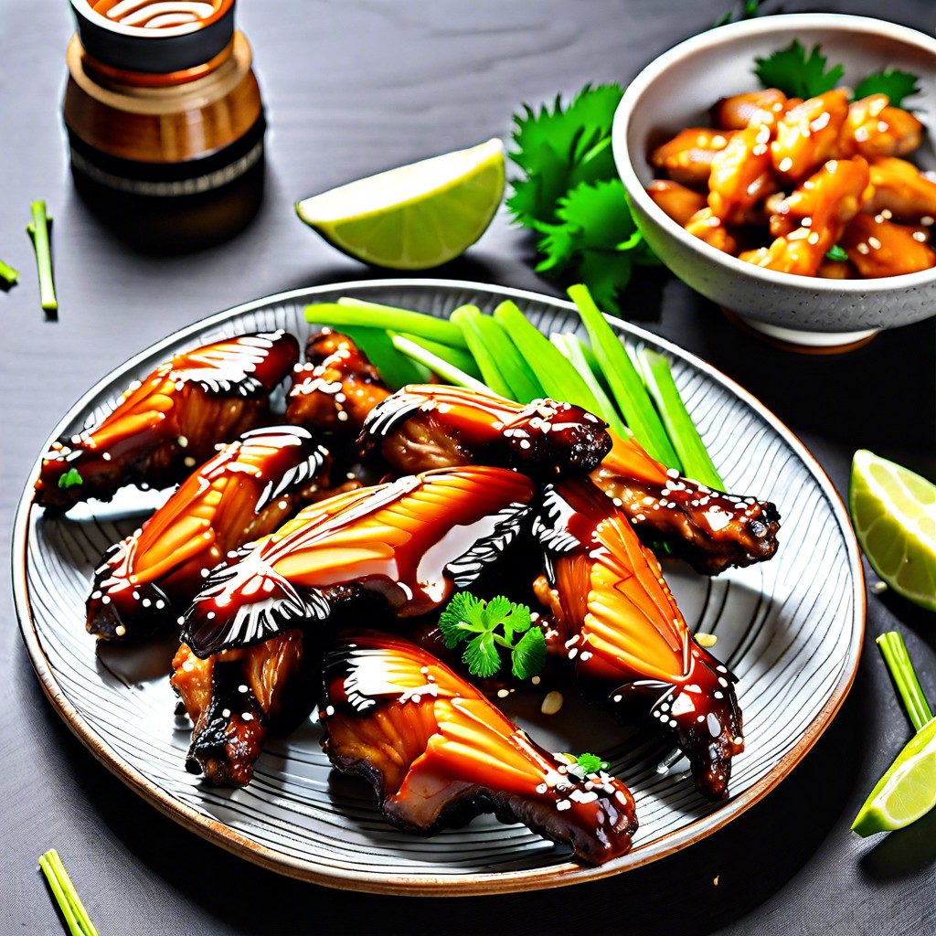 asian inspired sticky wings