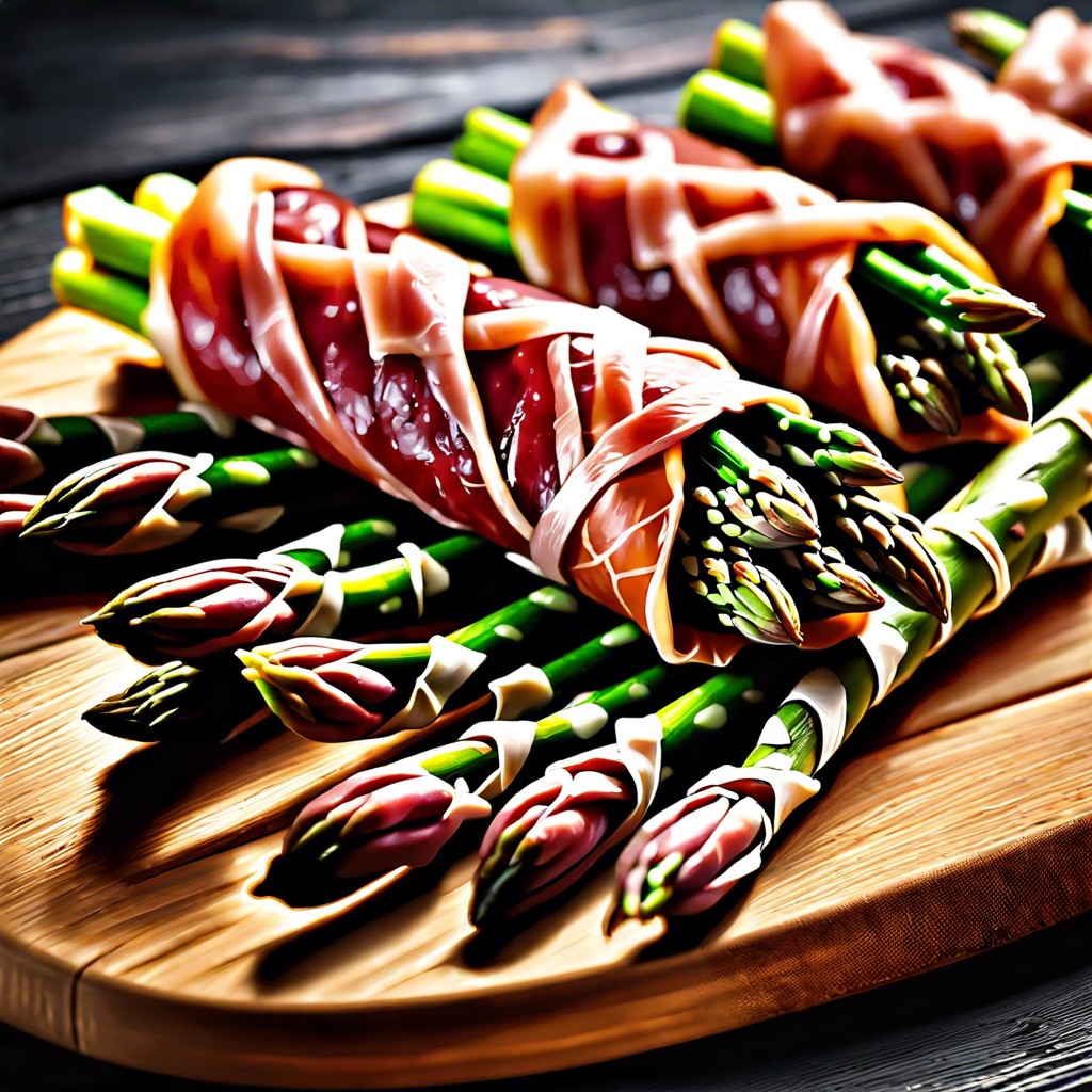 asparagus wrapped in prosciutto