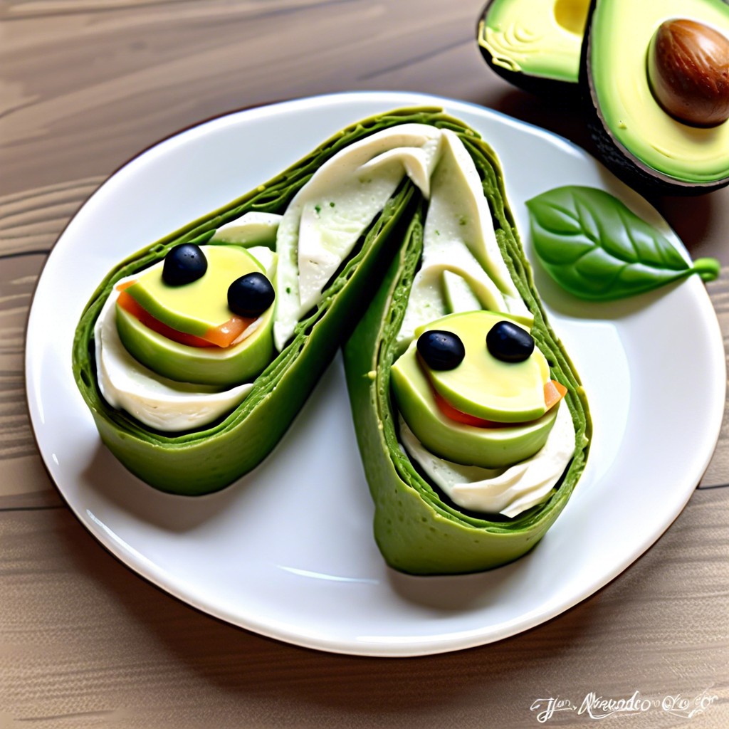 avocado amp cream cheese roll ups