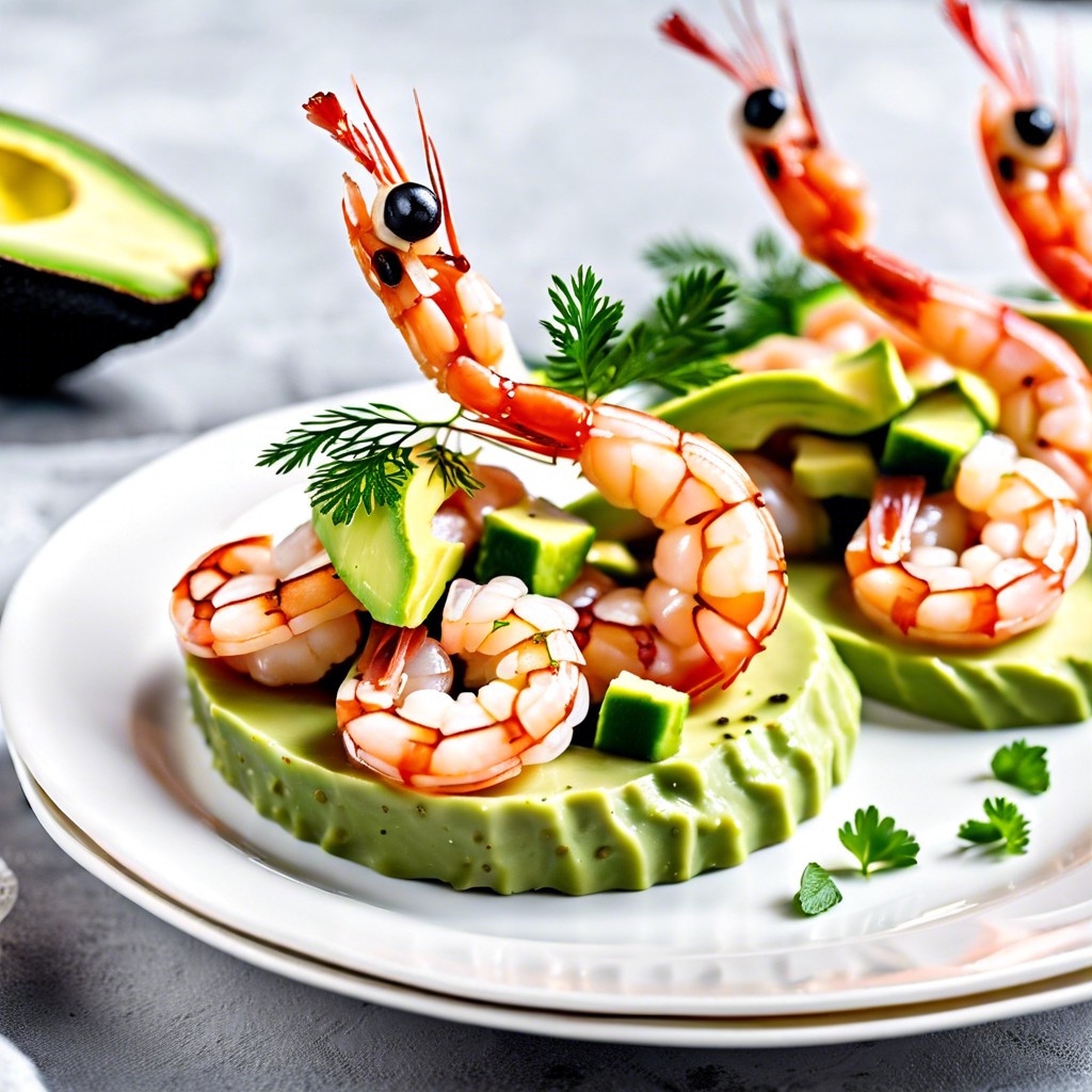 avocado and shrimp cocktail