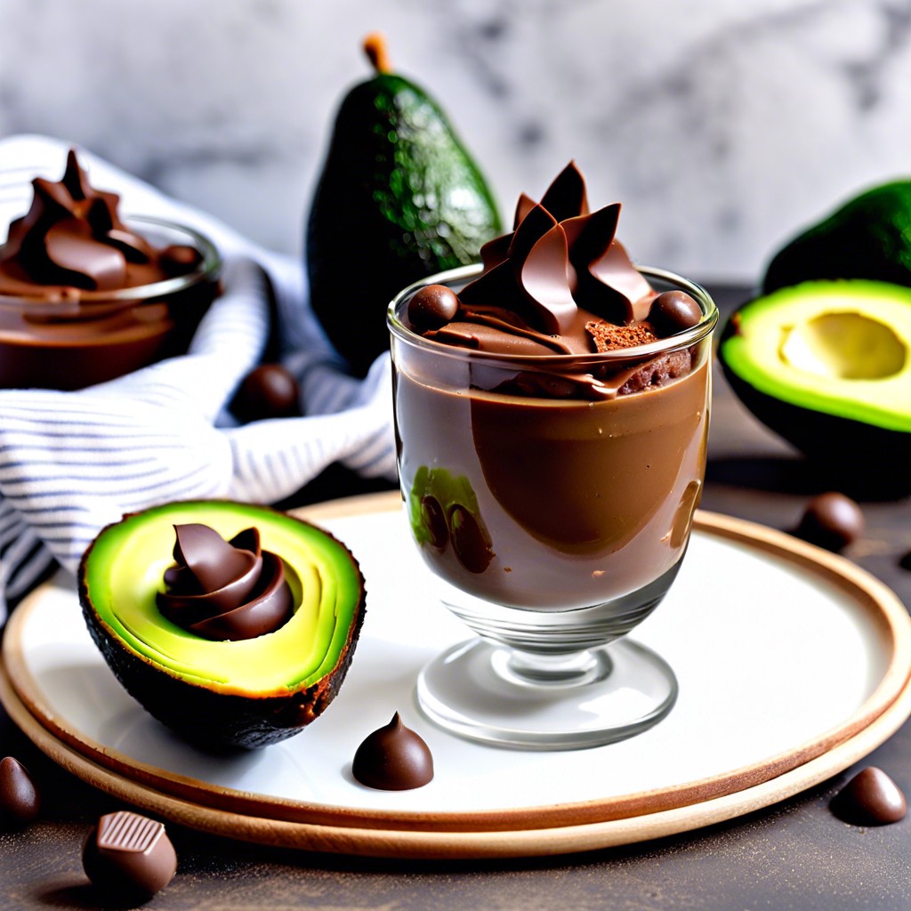 avocado chocolate mousse cups