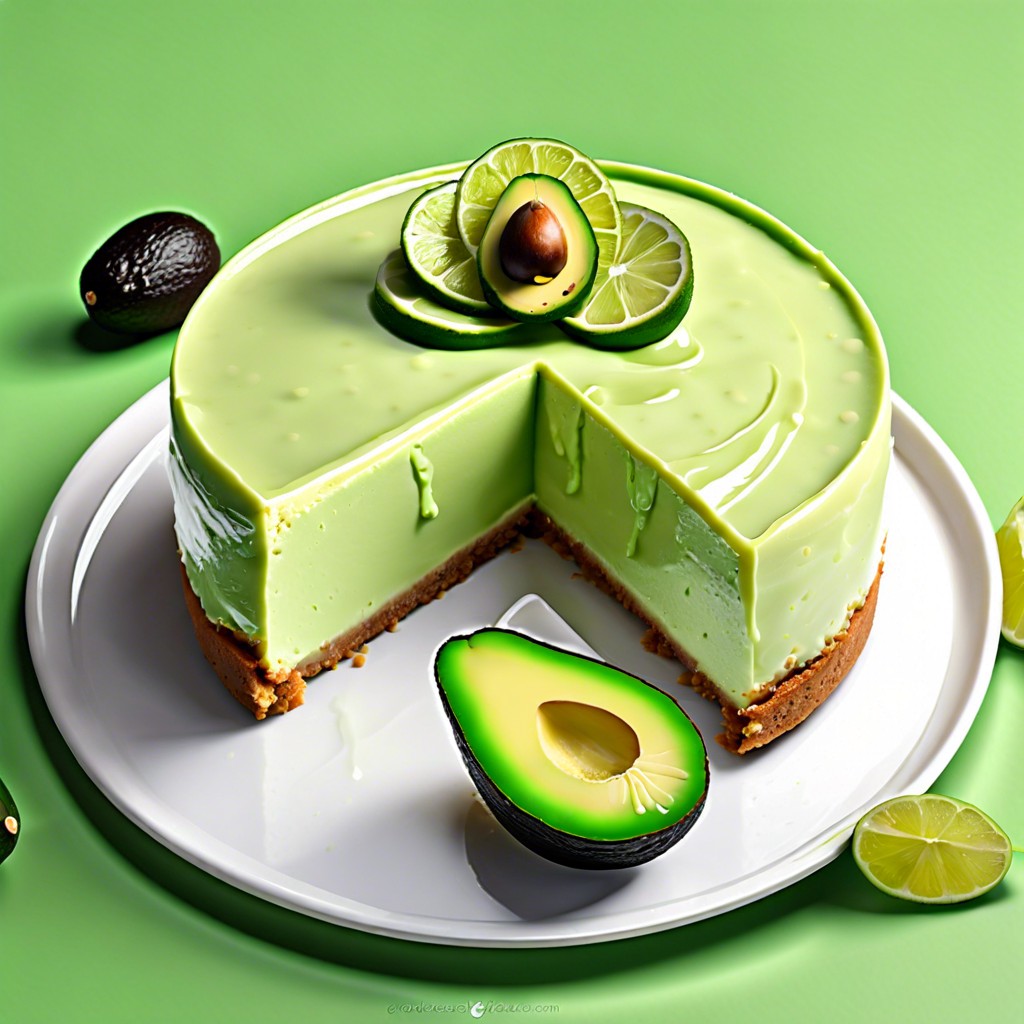 avocado lime cheesecake