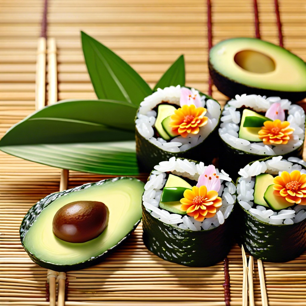 avocado sushi rolls