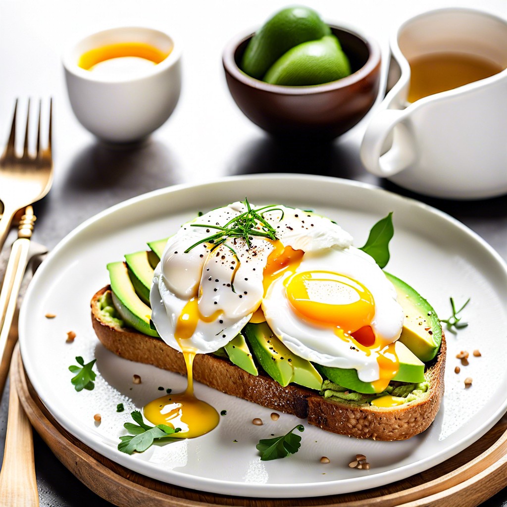 avocado toast with poached egg