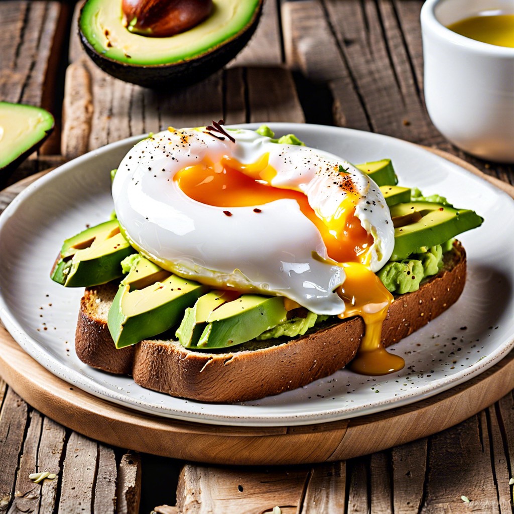 avocado toast with poached egg