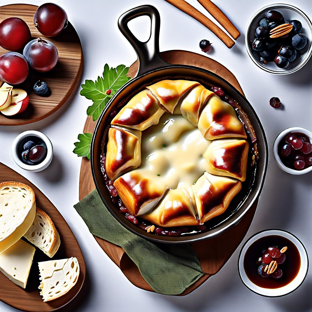 baked brie with honey and almonds