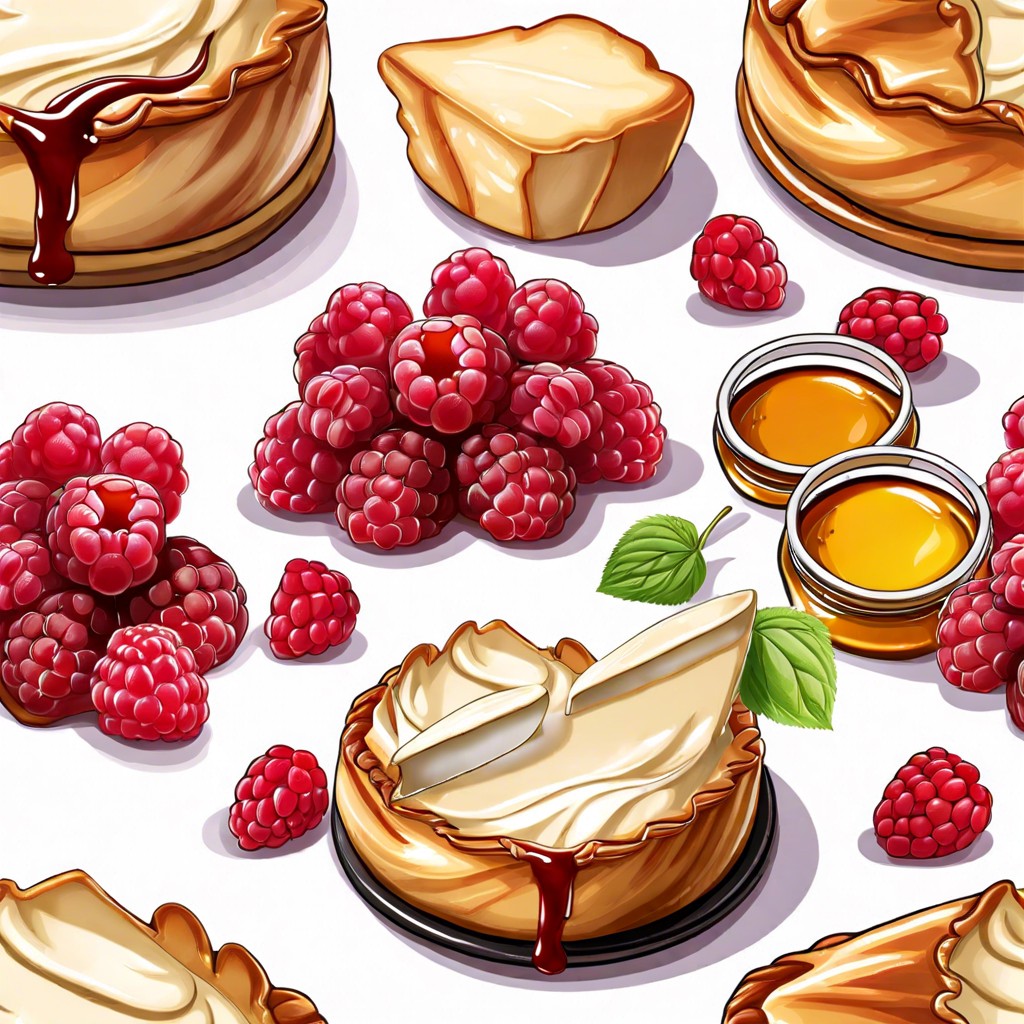baked brie with raspberry jam
