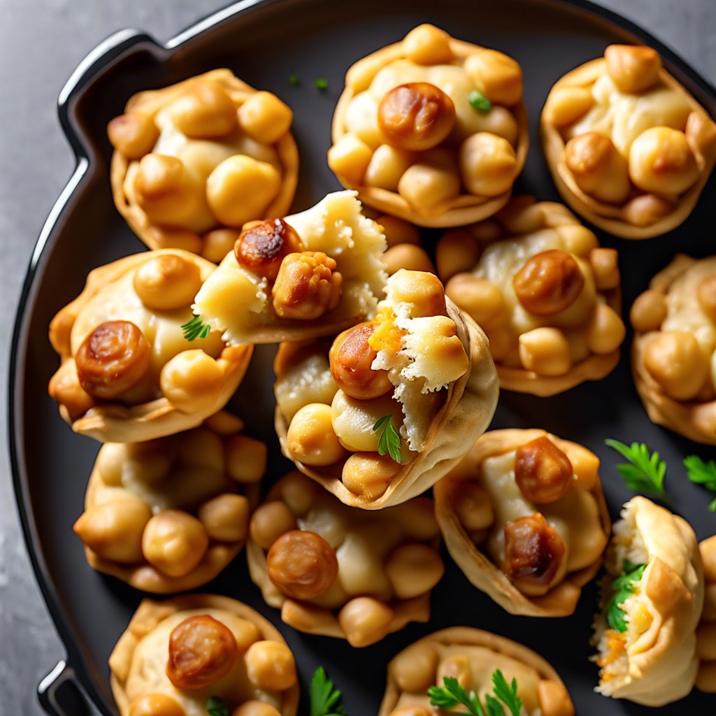 baked chickpea puffs