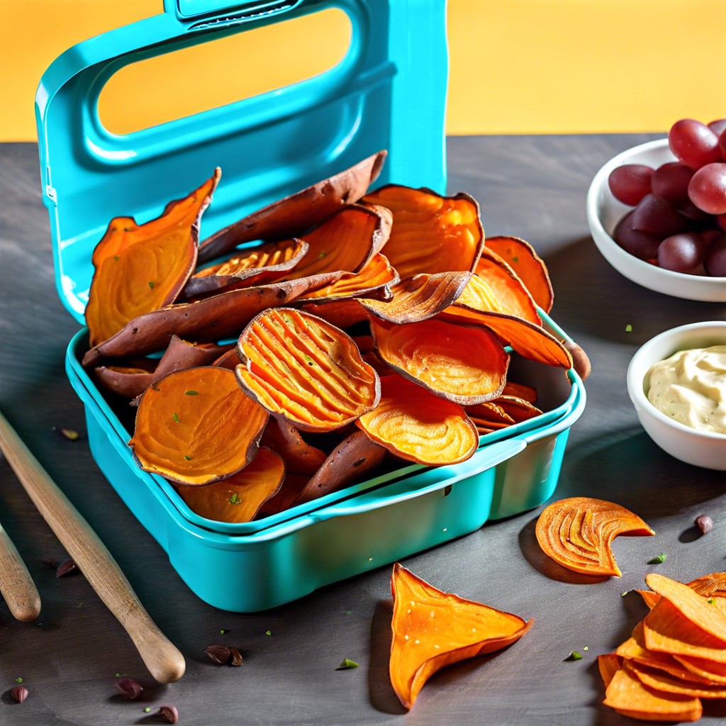 baked sweet potato chips