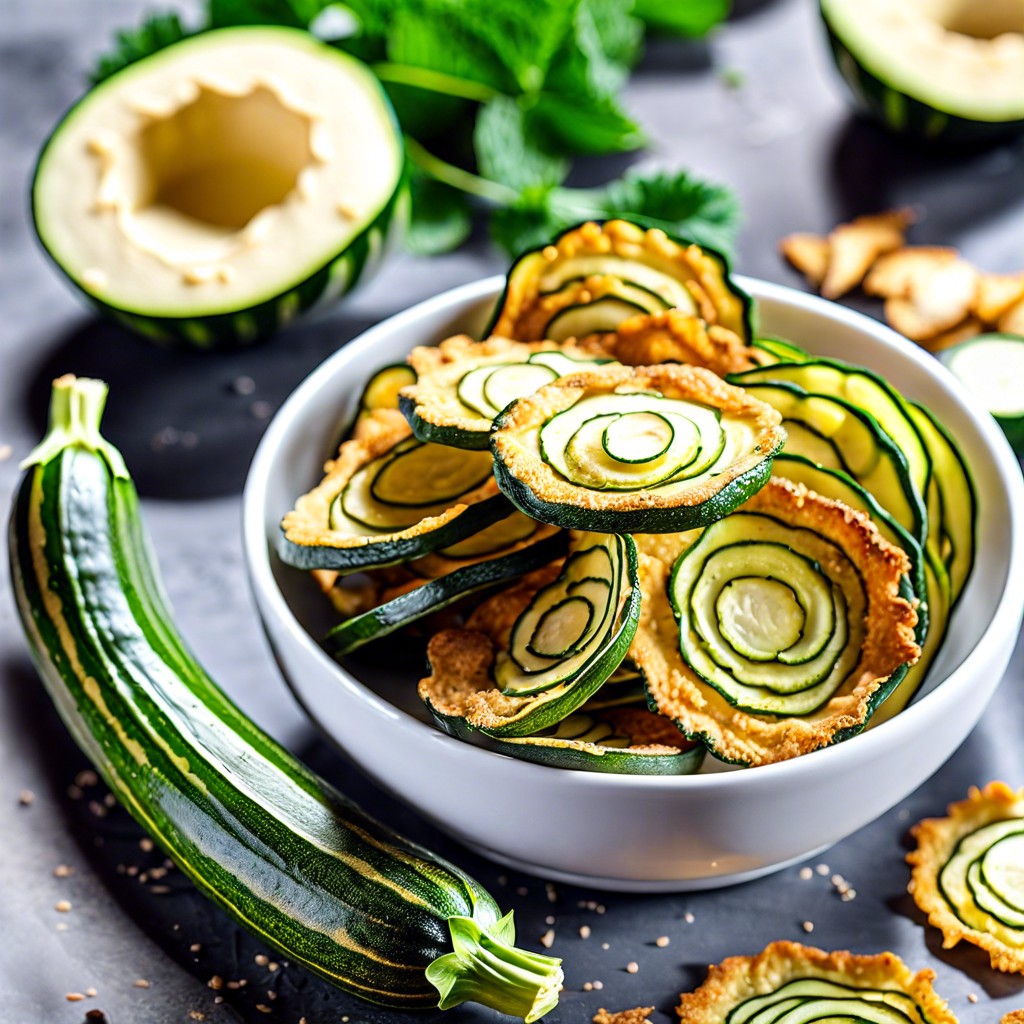 baked zucchini chips