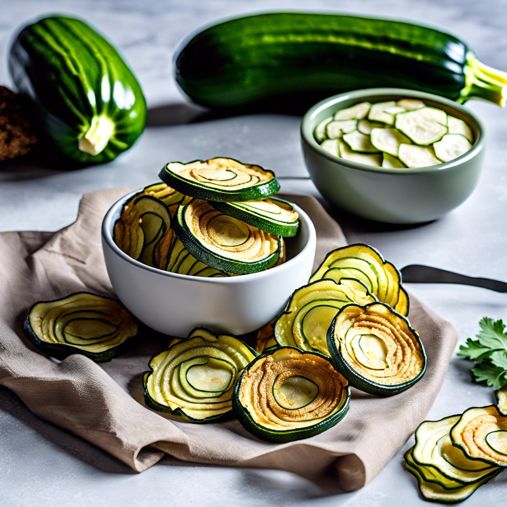 baked zucchini chips