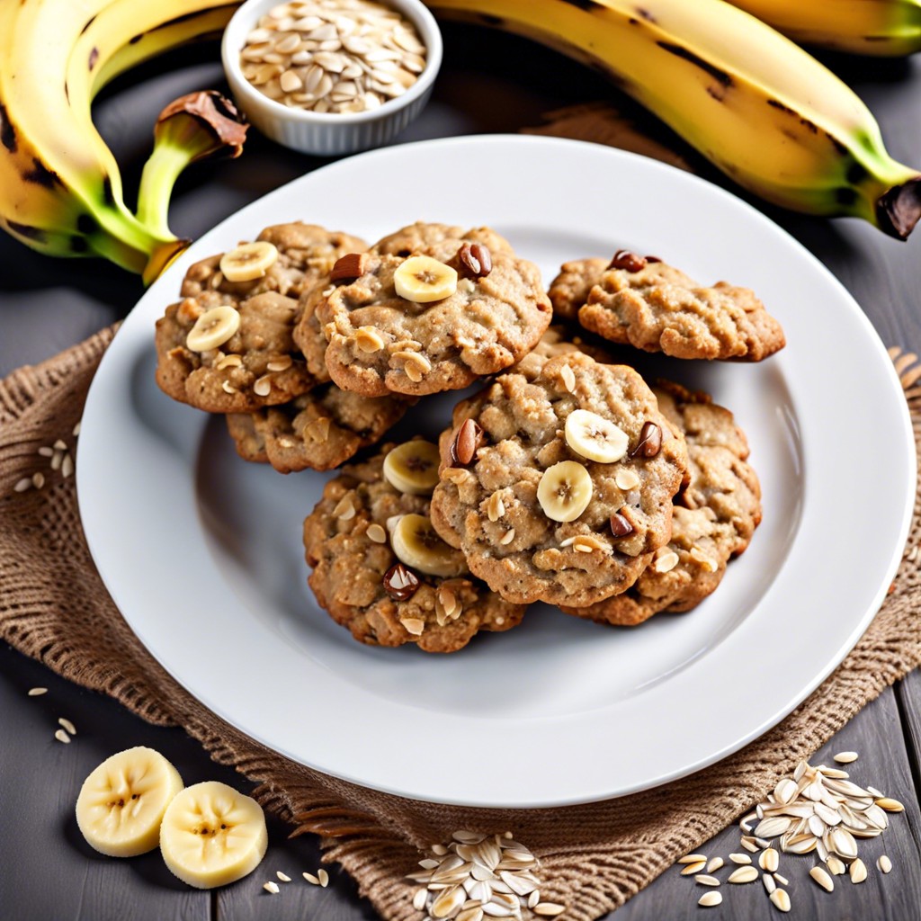 banana oat cookies