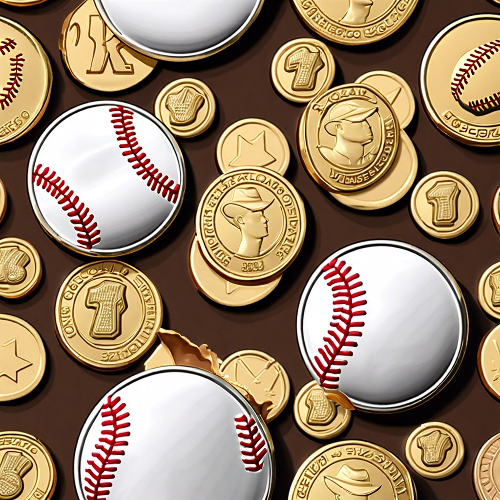 baseball chocolate coins