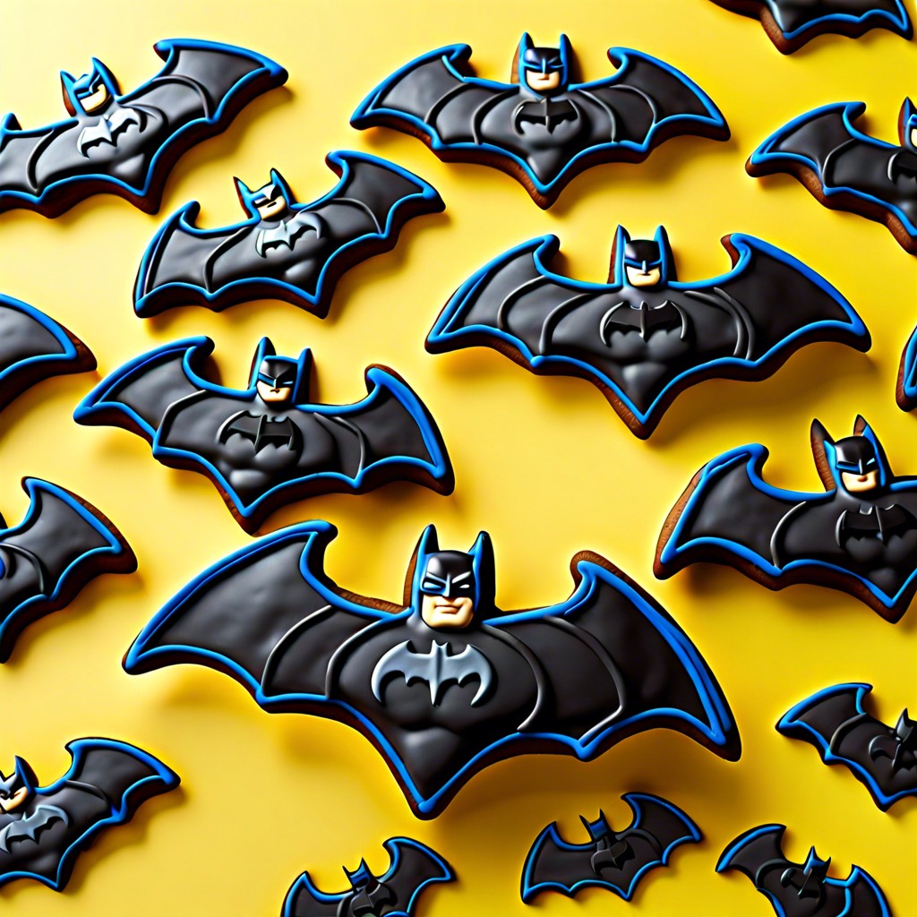 batman shaped cookies