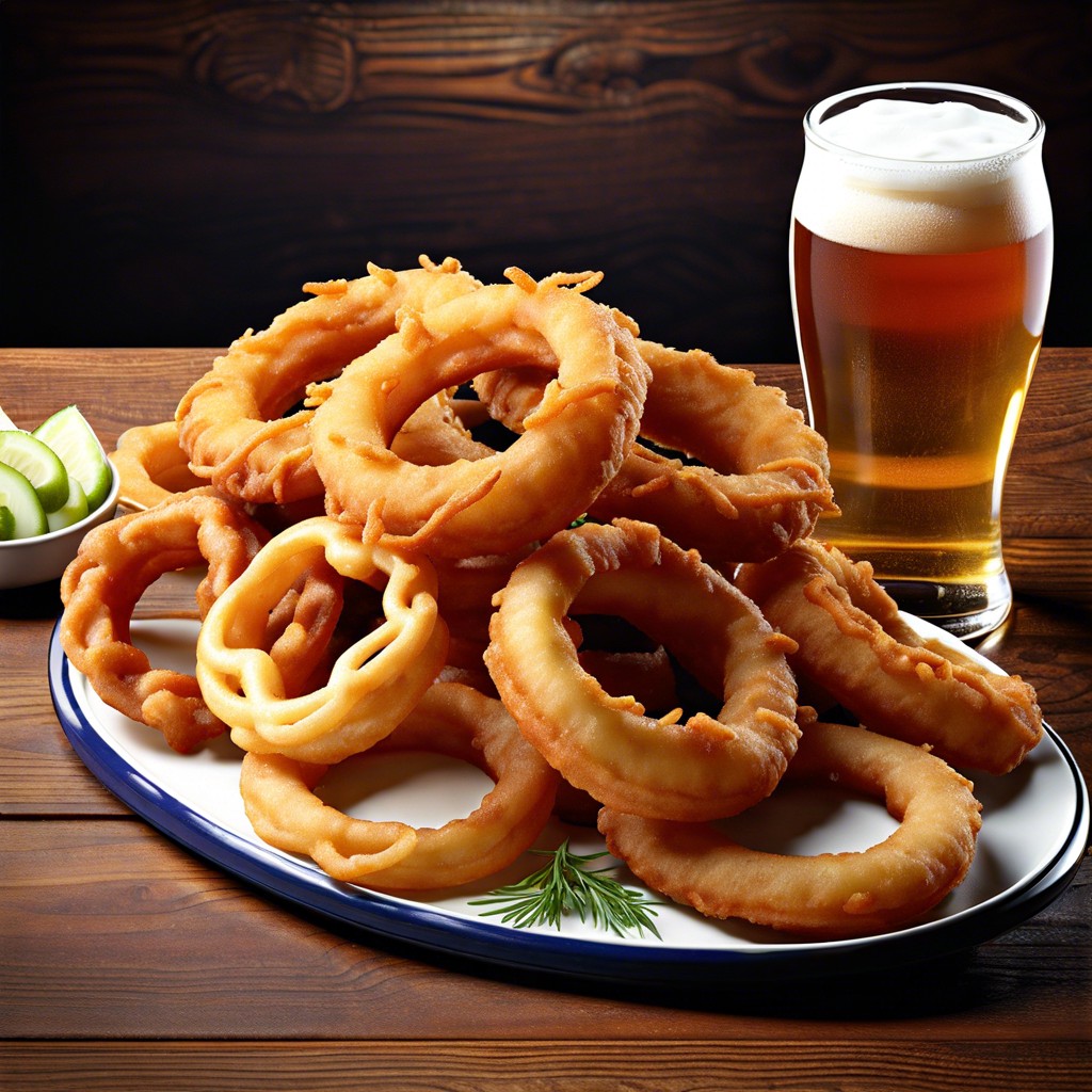 beer battered onion rings