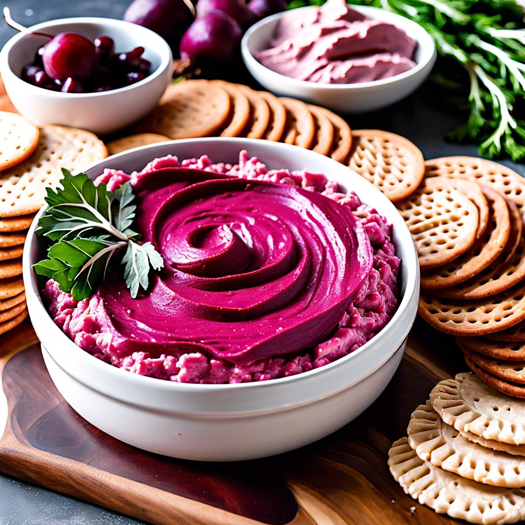 beet hummus dip